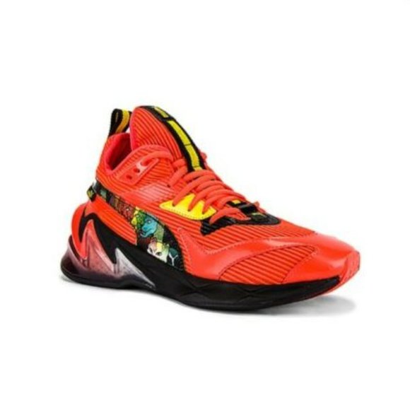 Men\'s Puma LQDCELL Prigin Scary Cat NRG Red/Puma BLK/Dandelion Sz 10